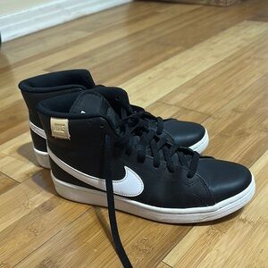 Nike Black and White High-Top Sneakers